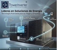 INVERSOR CARGADOR UPS - BAJA FRECUENCIA PSW 12VDC/220VAC 1000W 